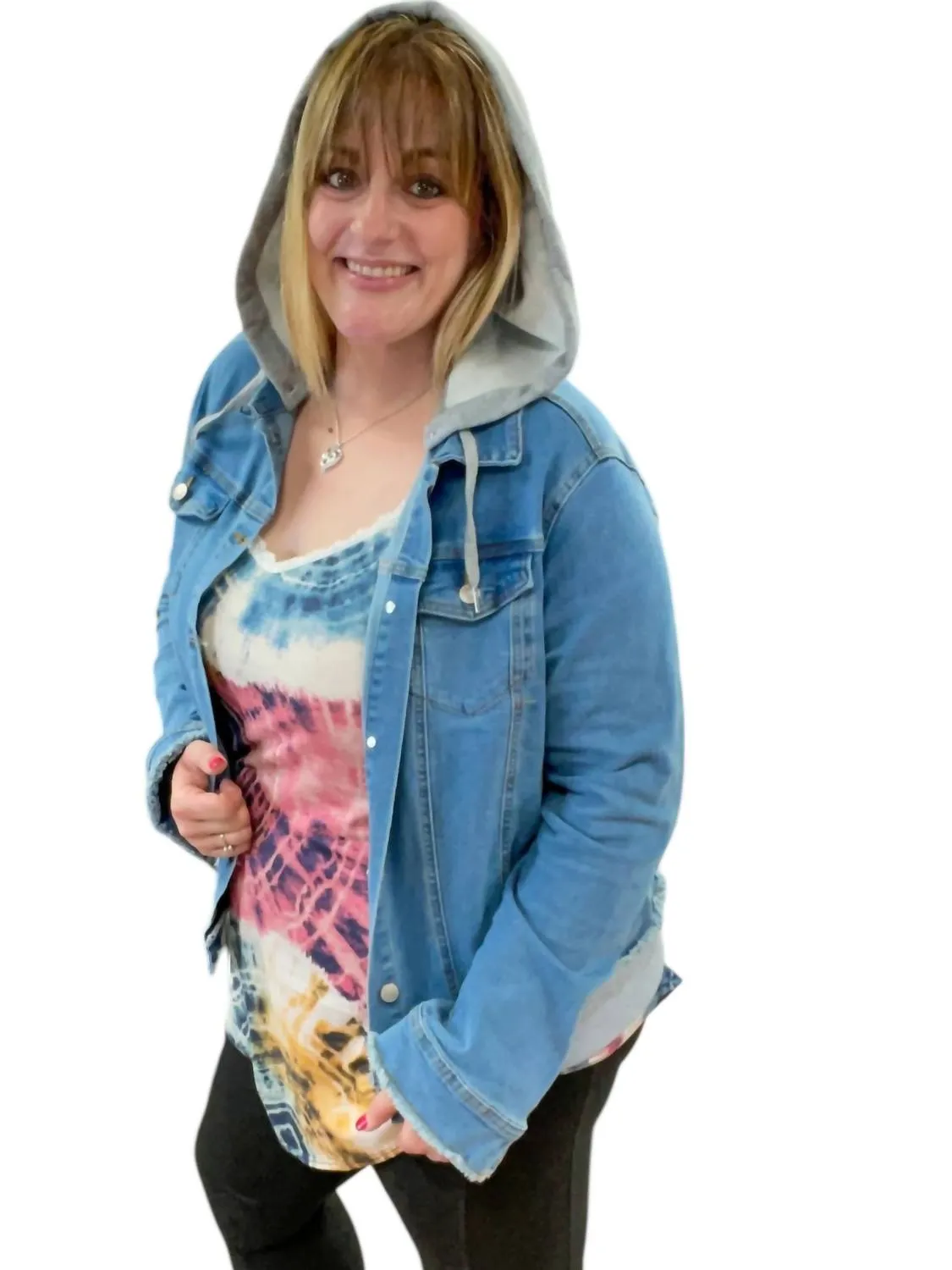 Denim Jacket In Blue/grey
