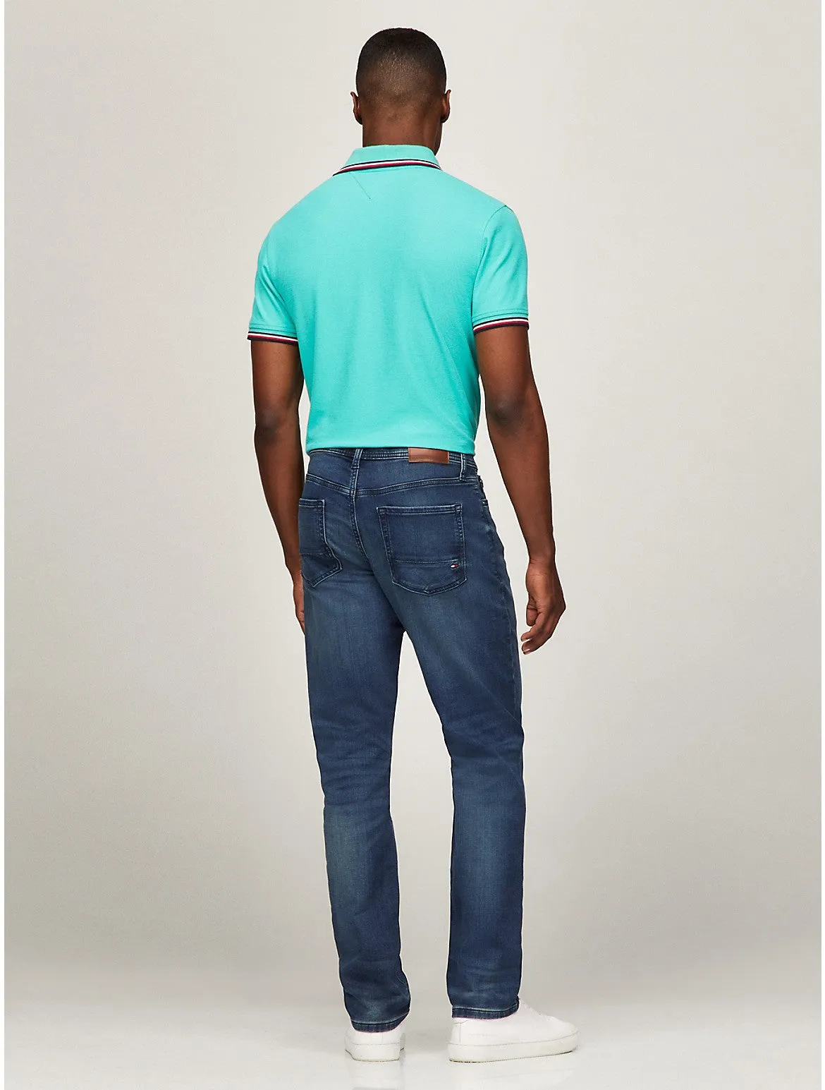 Tommy Hilfiger Men's Denton Straight Fit Dark Blue Wash Jean